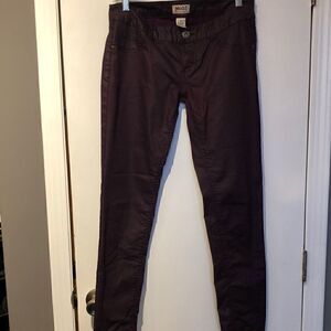 Mudd Coated Low Rise Skinny Stretch Jean size 9